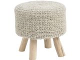 Zeta Stone Grey Knitted Stool